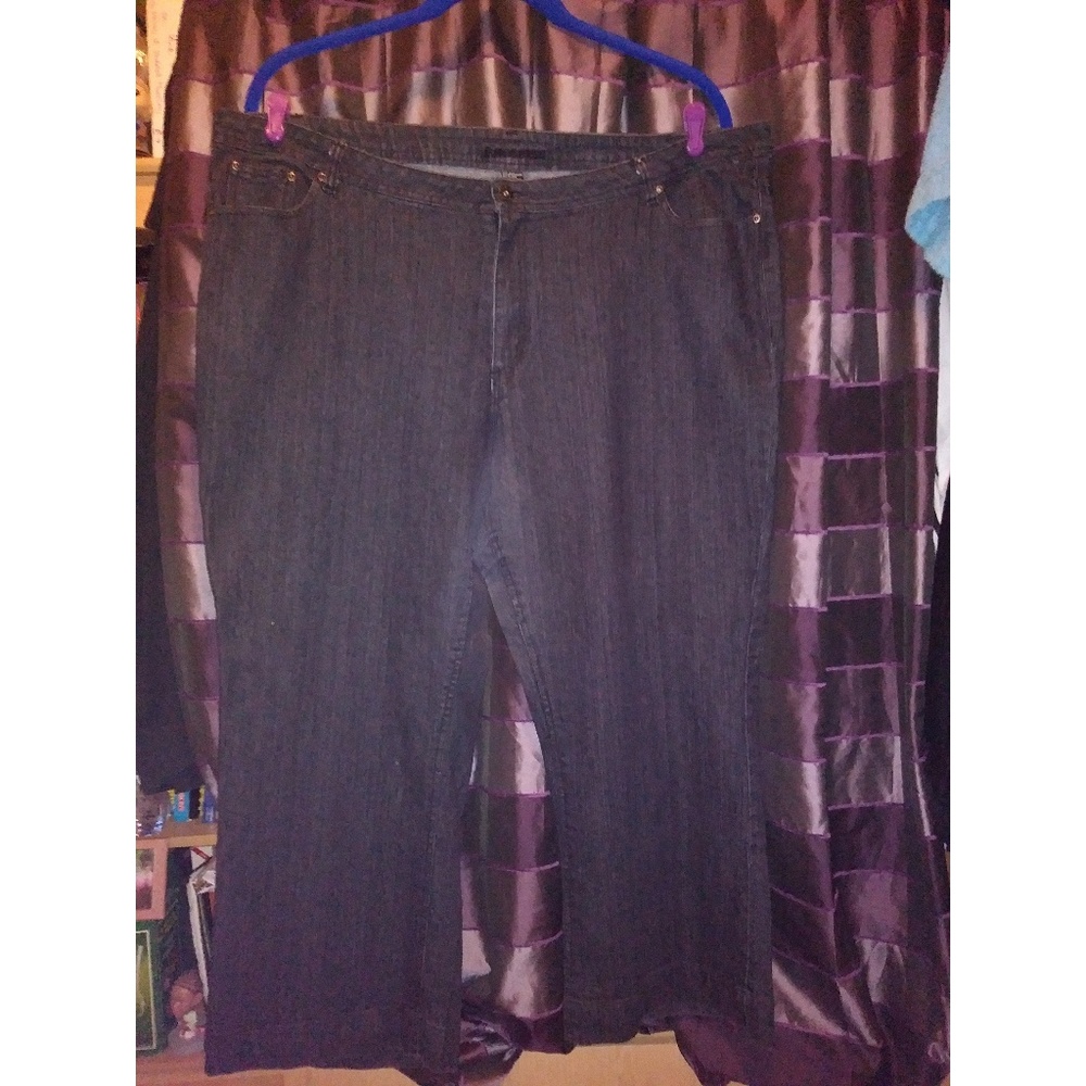 Ashley Stewart Size 26 Black Flare Jeans